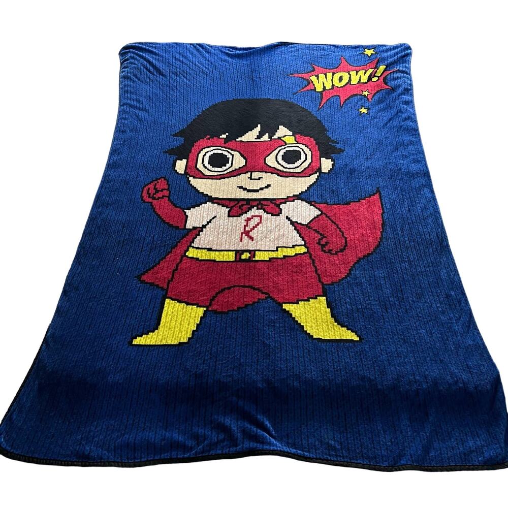 RYAN'S WORLD 62"x90" Super Soft Plush Large Blanket Bedding